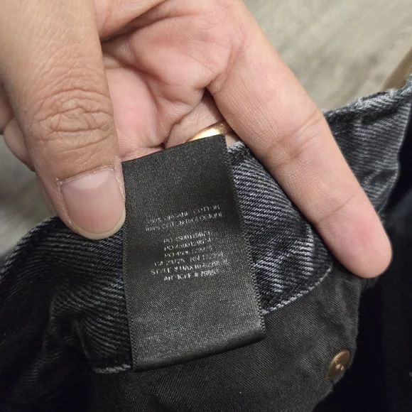 Aritzia Denim Forum The Gia High Rise Carrot Jeans Black Washed Straight Tapered - Picture 9 of 12